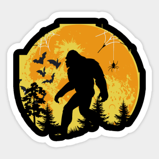 awkward bigfoot in the jungle Sticker